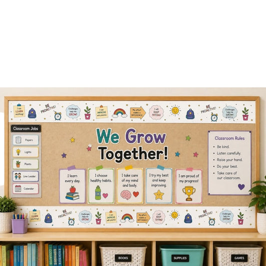 Be Proactive Bulletin Board Border – Inspired by The 7 Habits of Happy Kids - Pack of 12 ( 8 m )