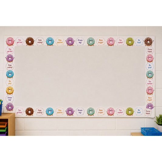 Positive Donut Bulletin Board Border - Pack of 12 ( 8 m )