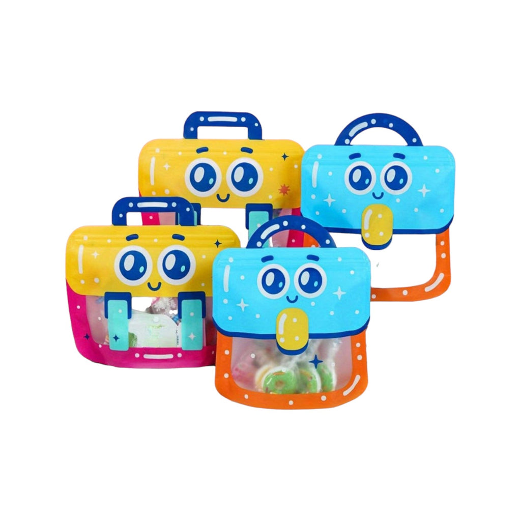 Cute Cartoon Face Goodie Bags with Handles- 1 Piece
