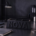 1pc Personalized Name Desktop Storage Box 3D Printed Pen Holder