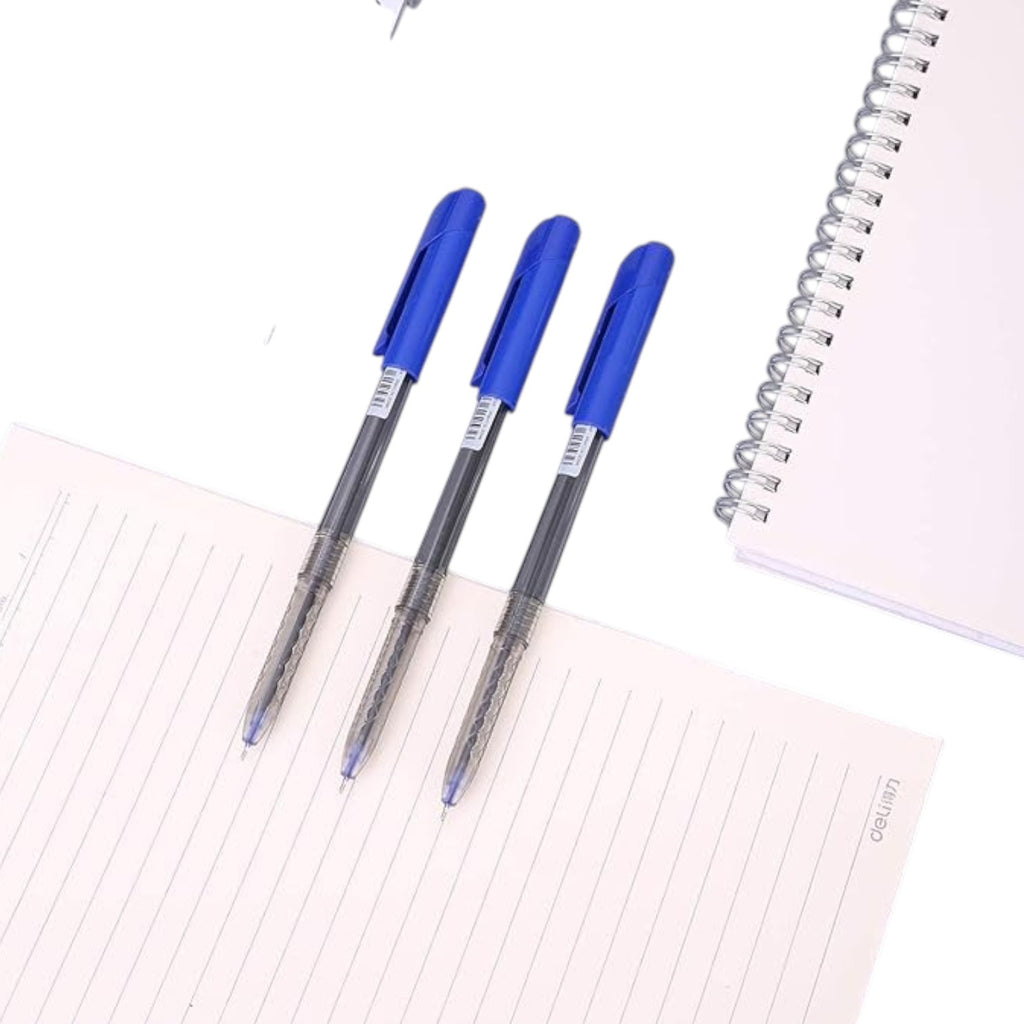 Deli Arrow Ball Point Pen Set 0.7mm Q00930 Blue