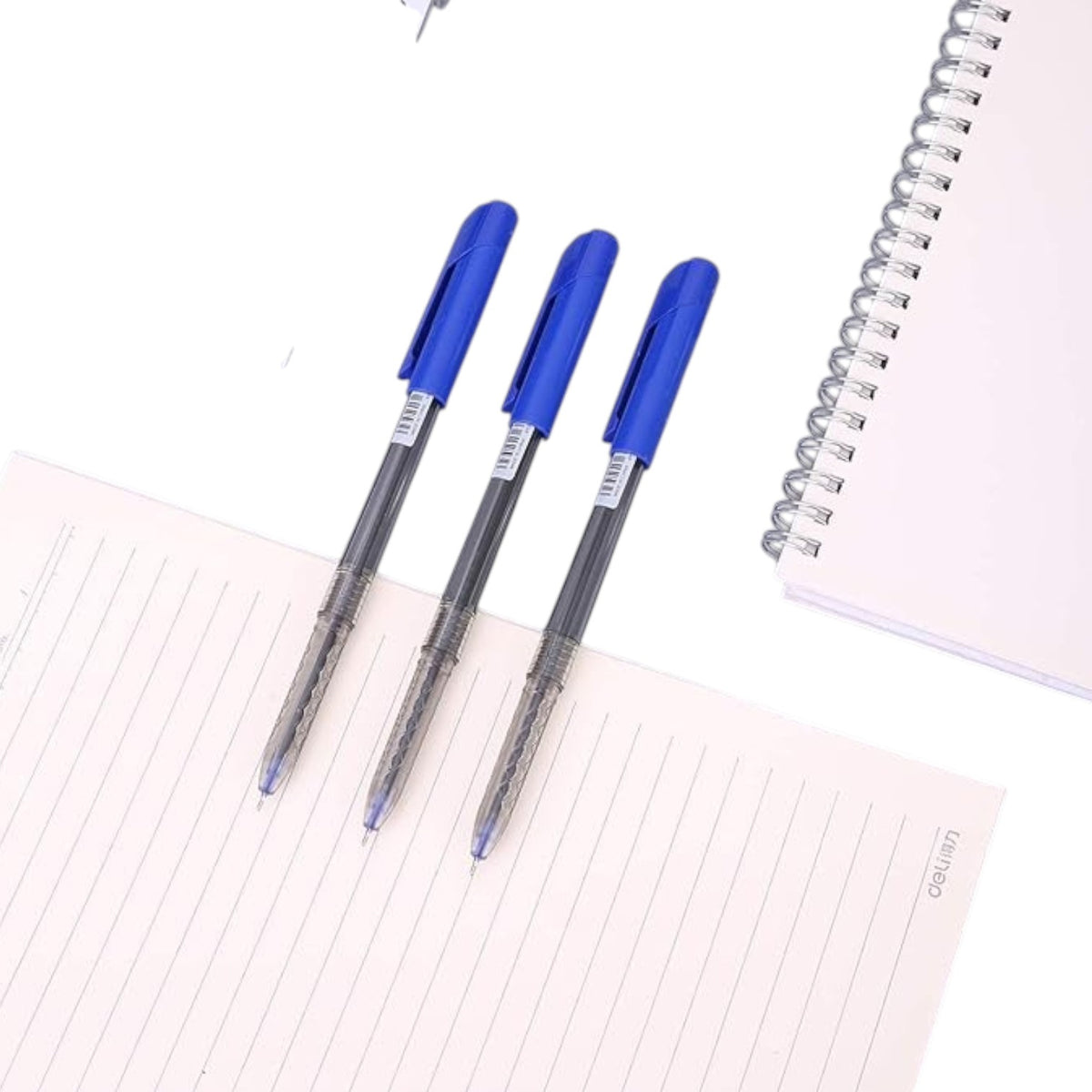 Deli Arrow Ball Point Pen Set 0.7mm Q00930 Blue