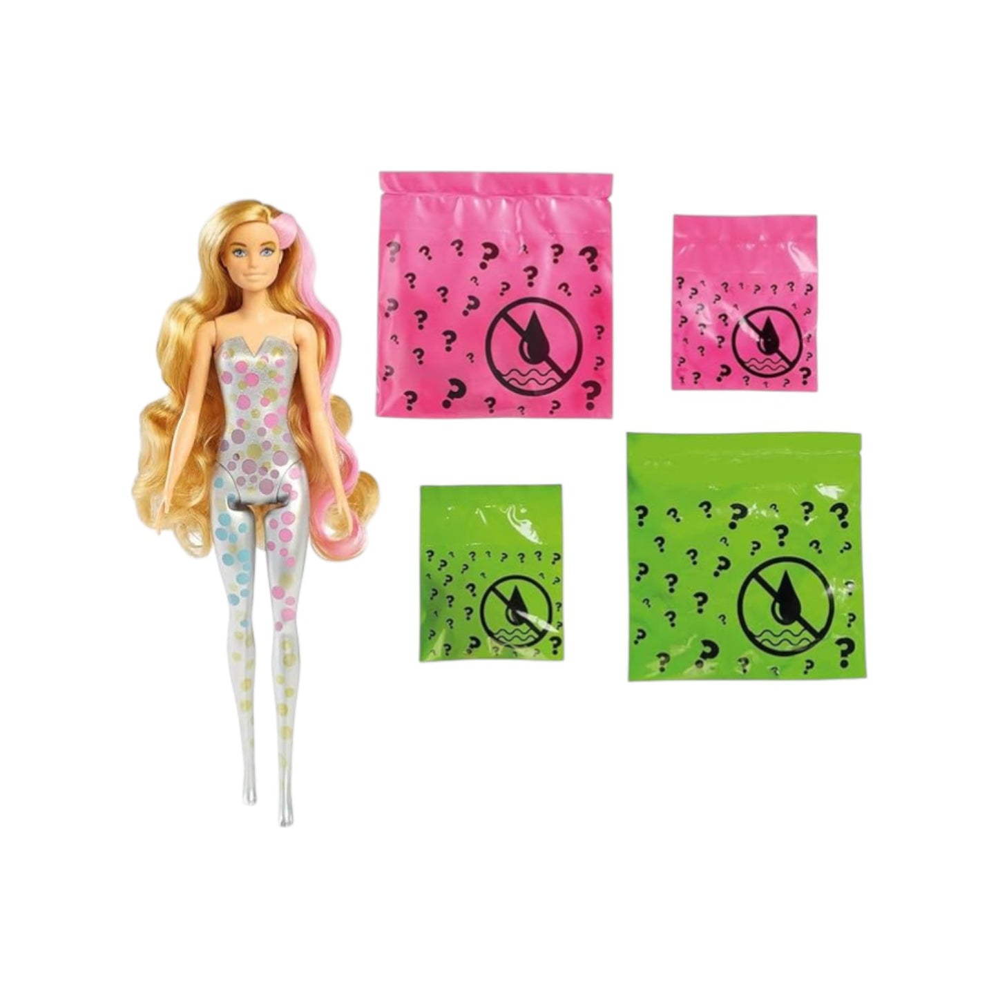 Color Reveal Doll with 7 Surprises 4 Mystery Bags
