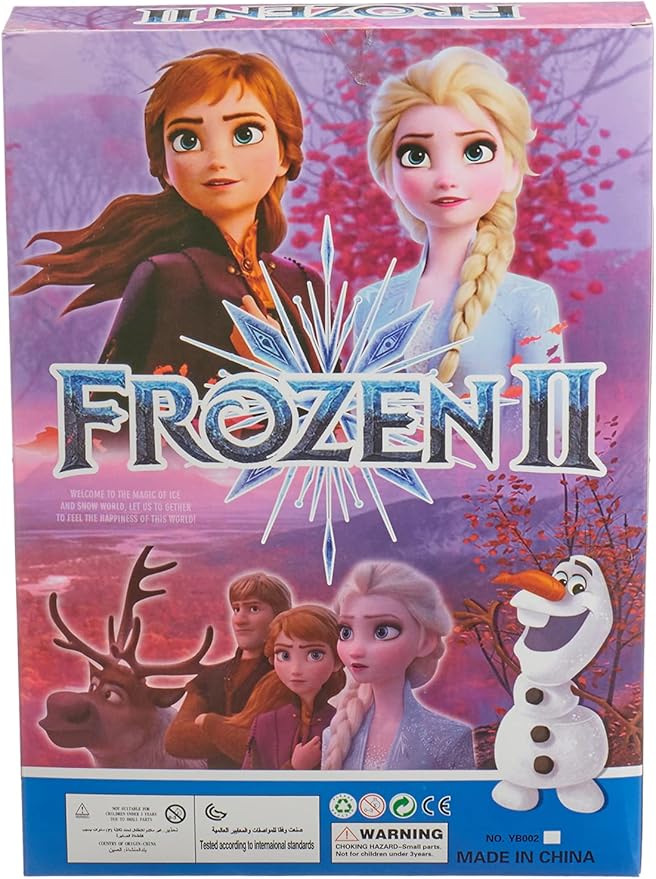 Frozen Doll For Girls, 2 Pieces - Multi Color