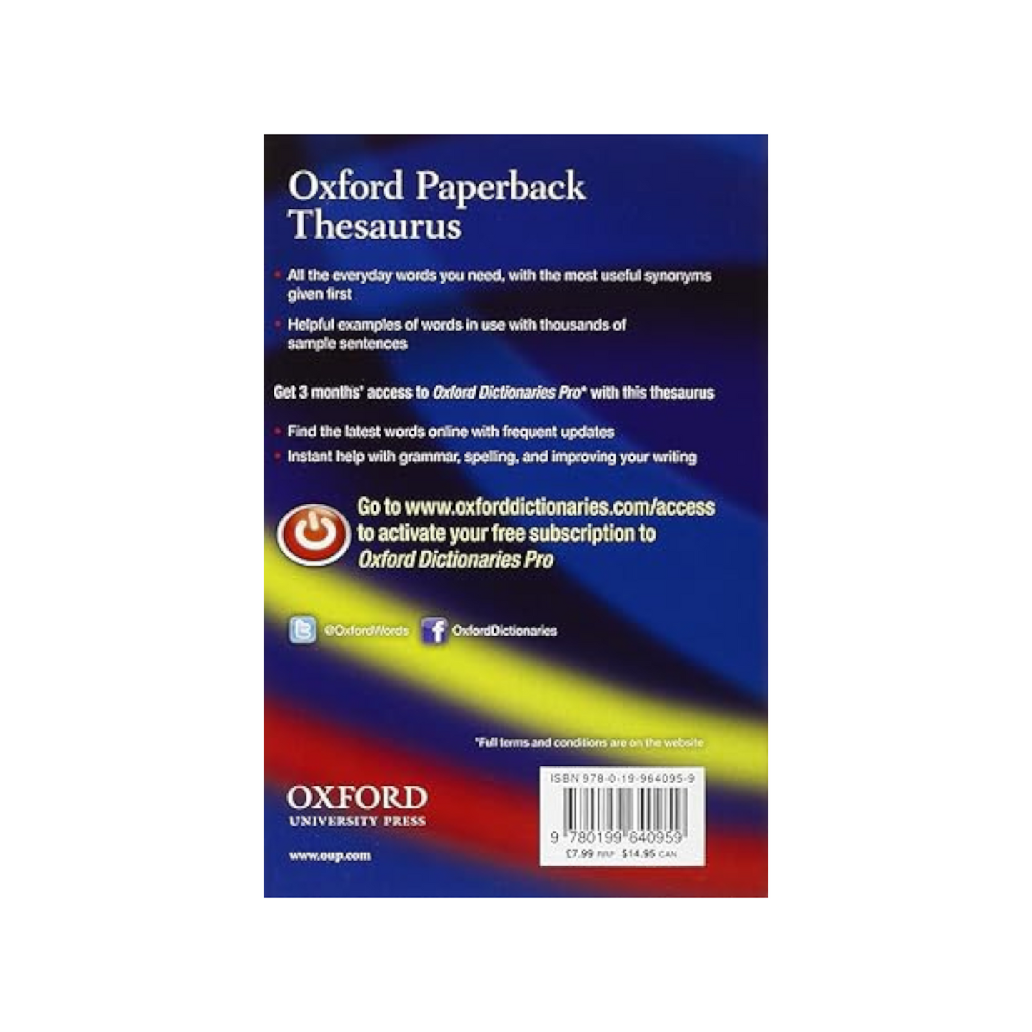 Oxford Paperback Thesaurus Print on Demand (Paperback)