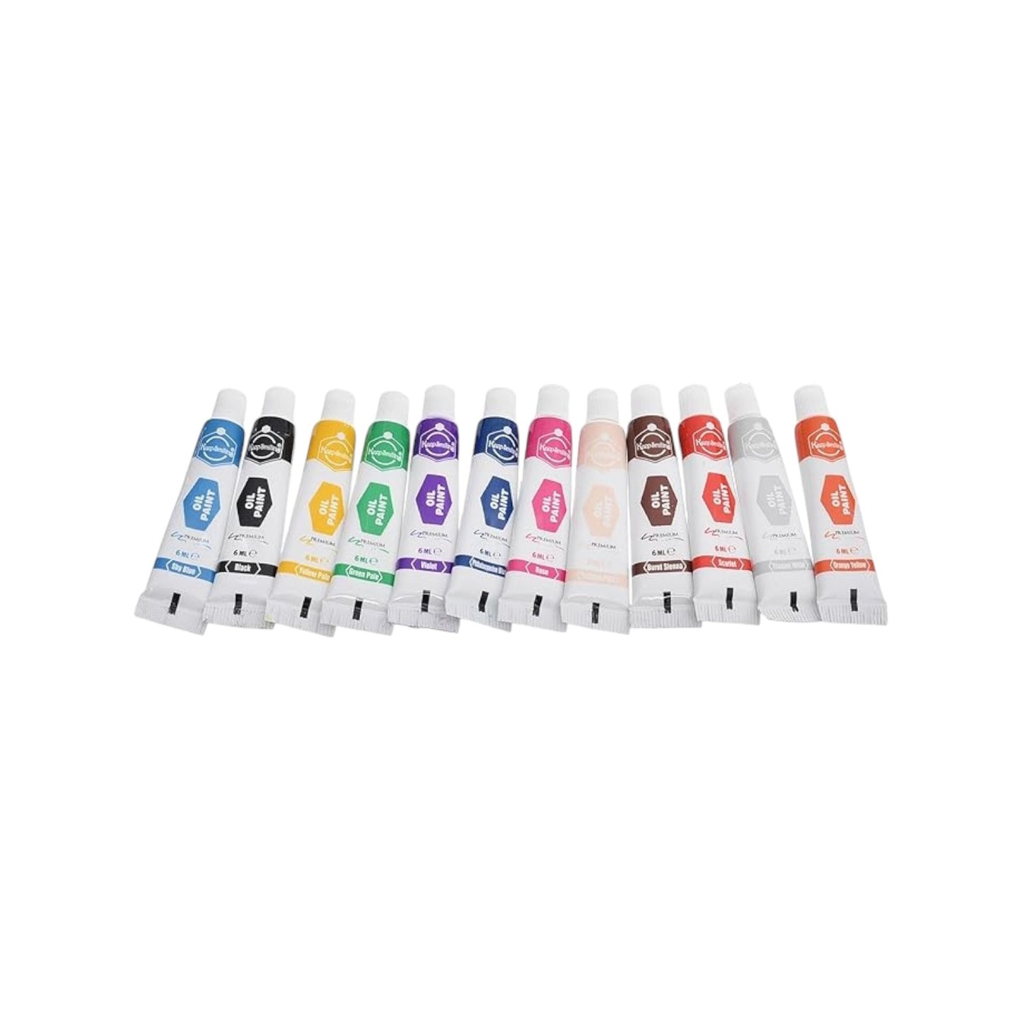Keep Smiling Oil Paint, 12ml Tubes, 12 Colors - Model 7112O