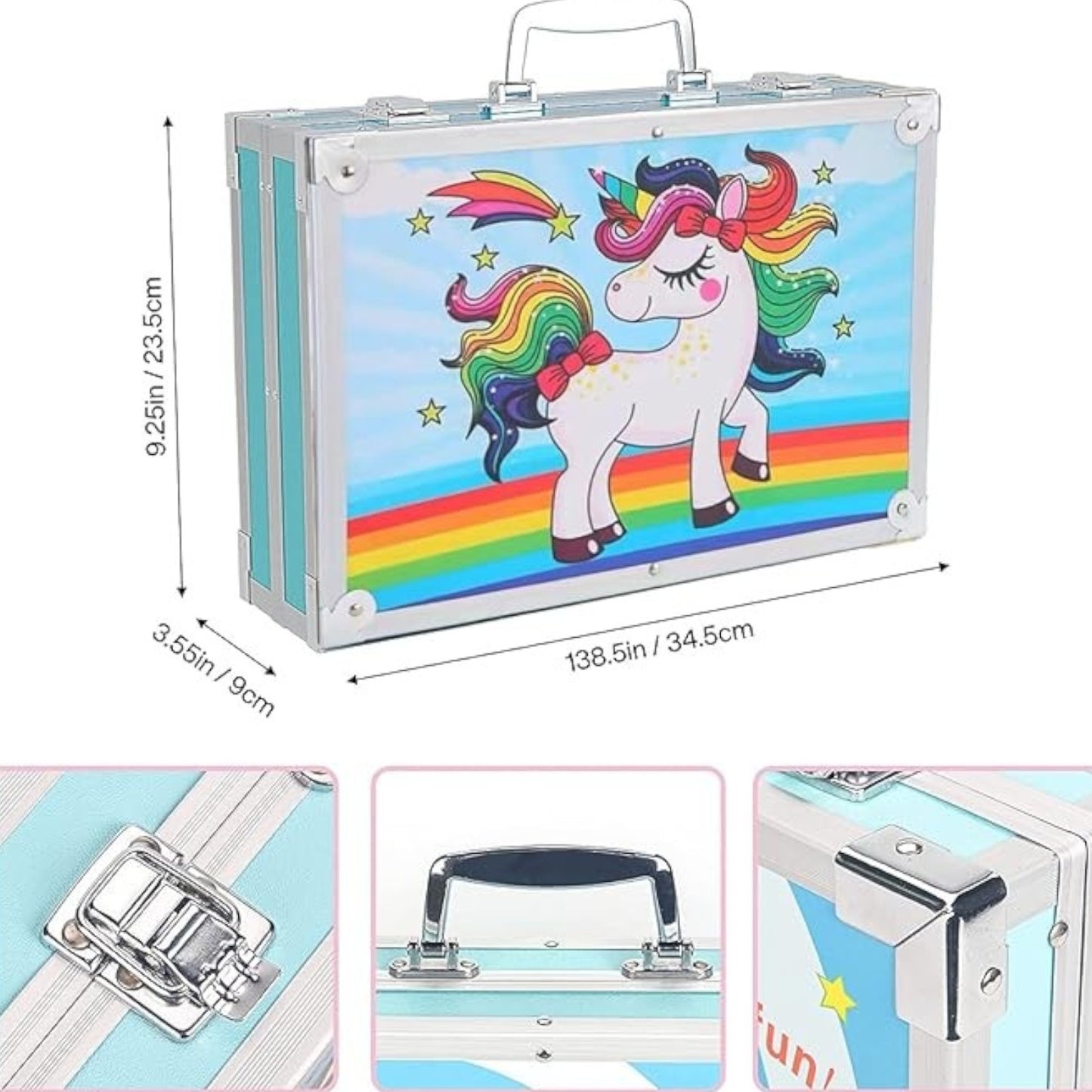 Art Set 145pcs, Art Supplies Set, Drawing Supplies with Portable Aluminum Case Art Kit