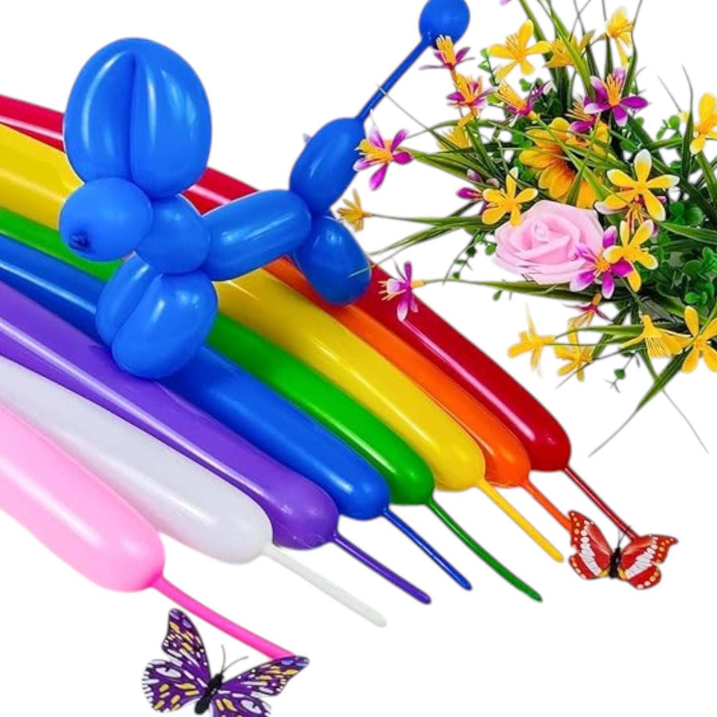 KIDSZONE Long Balloon Animal Twisting Balloons for for Animal Shape Pack of 100