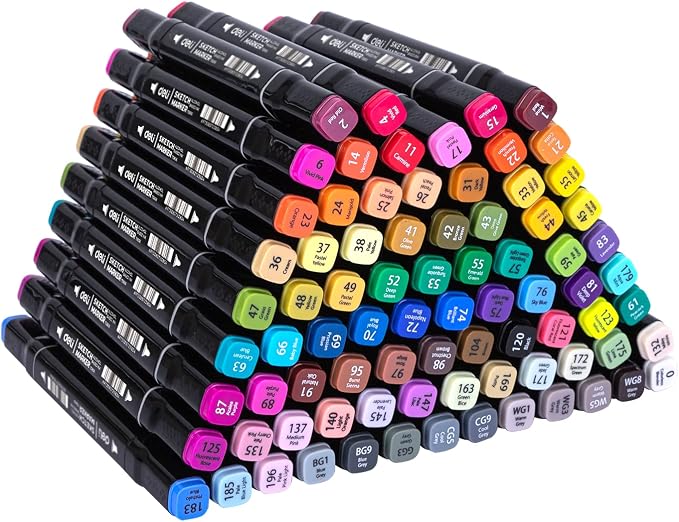 60 Deli Double Tip Sketch Marker, Regular, No. 70806