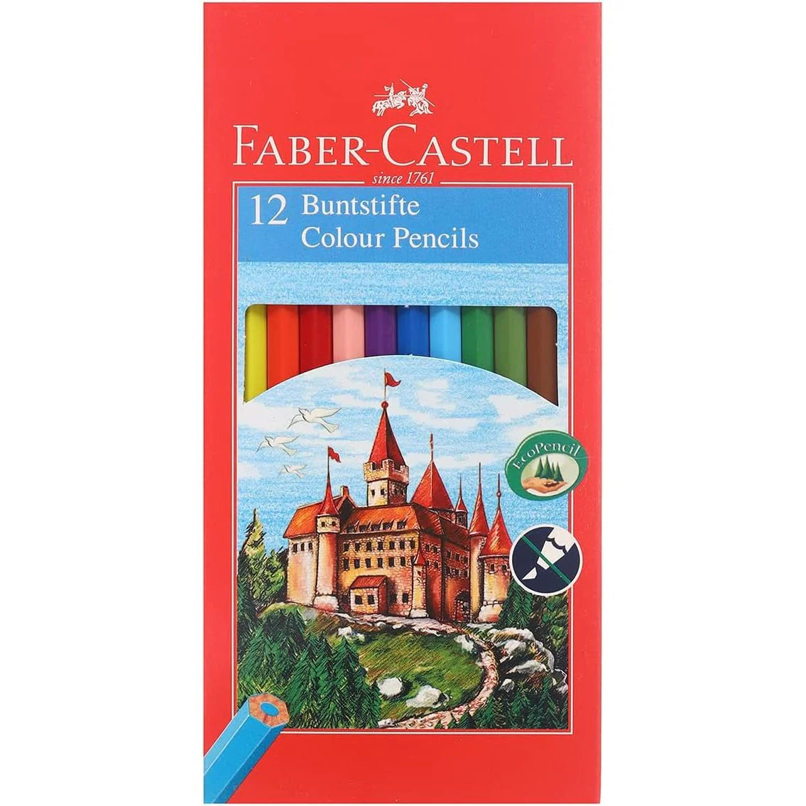 Faber-Castell Watercolor Eco Short Coloring Pencils Box of 12