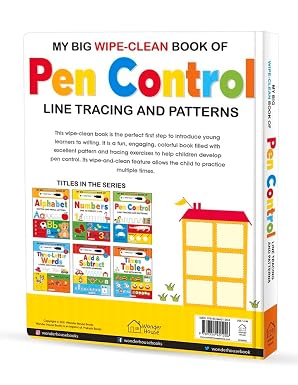 My Big Wipe And Clean Book of Pen Control for Kids: Line Tracing and Patterns
