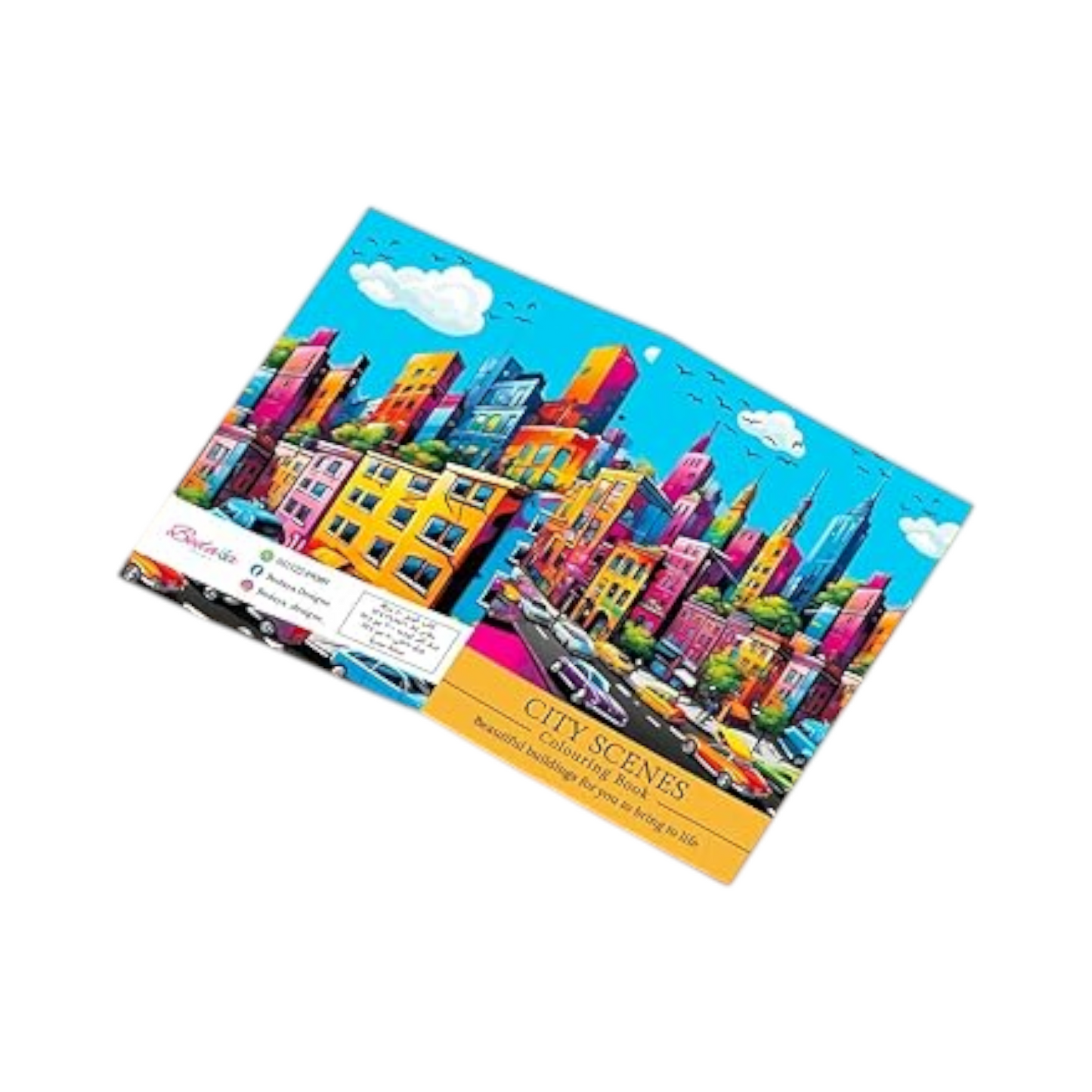 City Scenes Coloring Book - 40 Pages A4