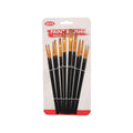 Beifa Flat Paint Brush Set Assorted Sizes 12pcs (Card) – Model DM236-A705