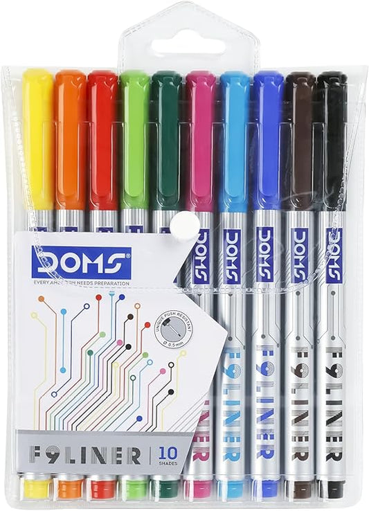 Doms 80136/80324 F9Liner 10 Shades Pens