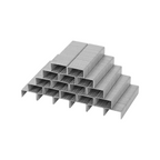 Elite Stationery House metal staples arranged in a pyramid stack for office and school use