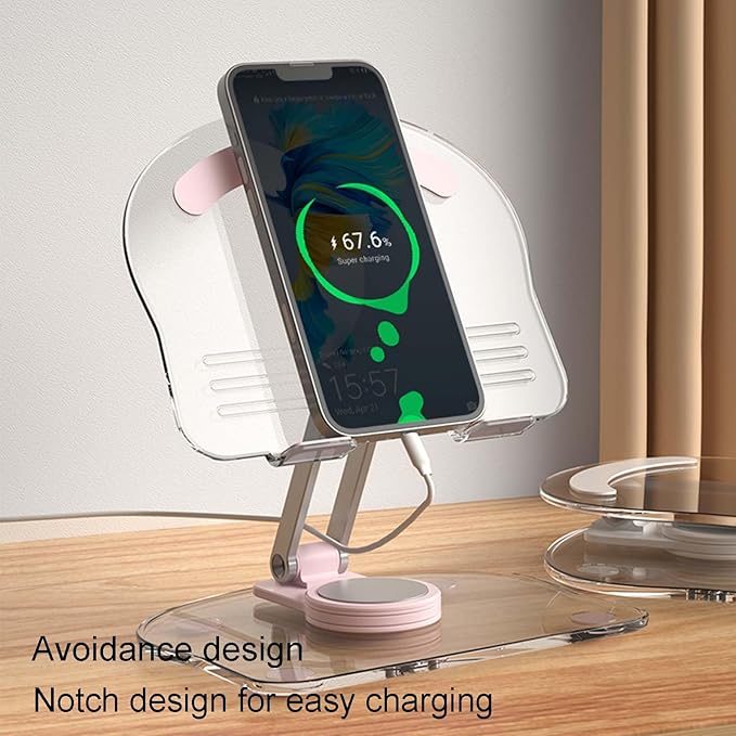 360 Degree Rotating Mobile Tablet Stand, Adjustable Tablet Holder