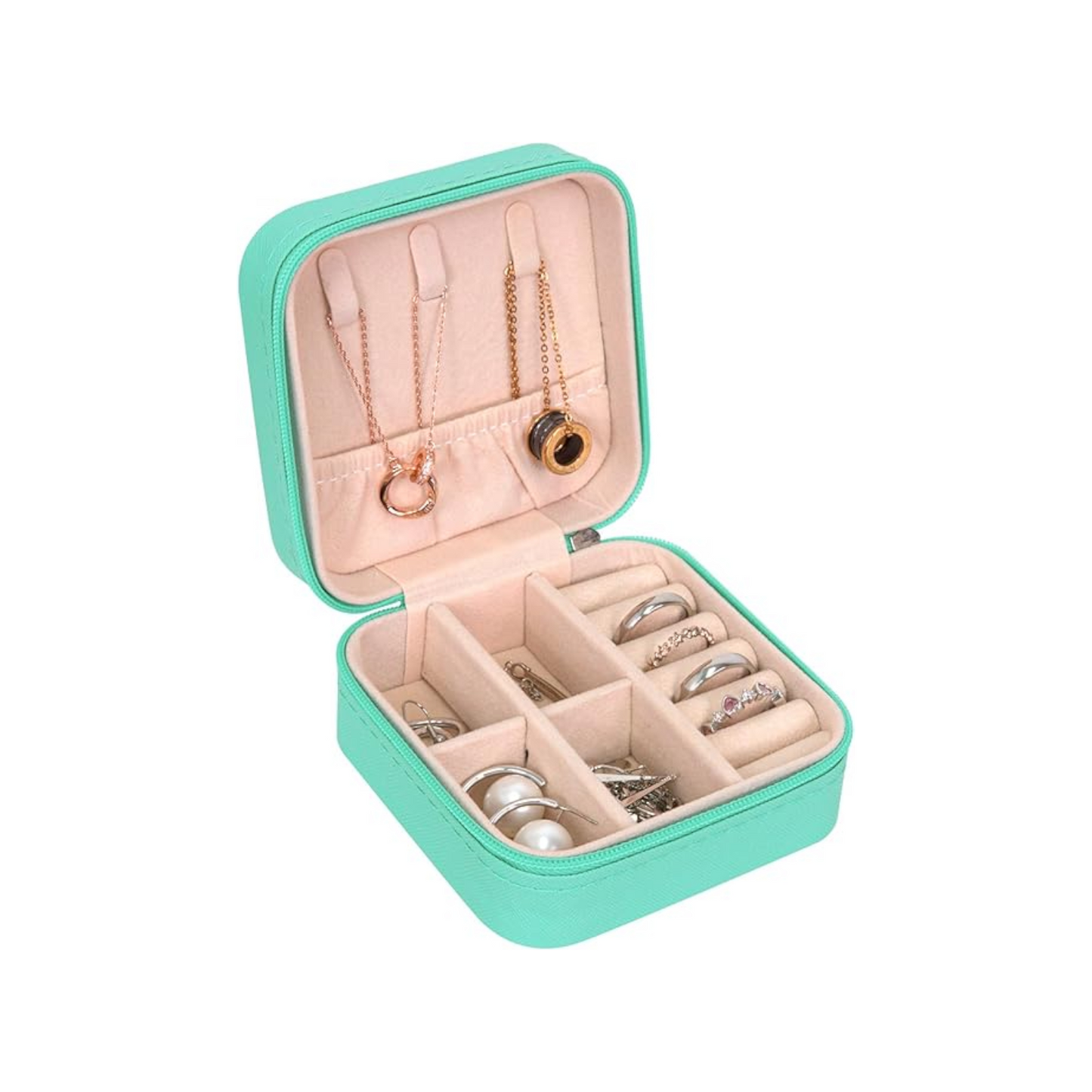 Small Travel Jewelry Organizer Box Case
