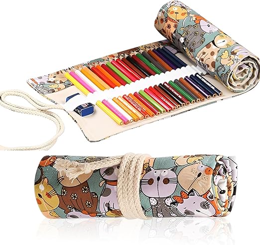 24/36/48/72 Slots Pencil Wrap - Roll Up Bag