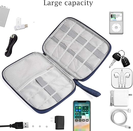 Travel Cable Organizer Bag Portable Cord Organizer Bag for Cable