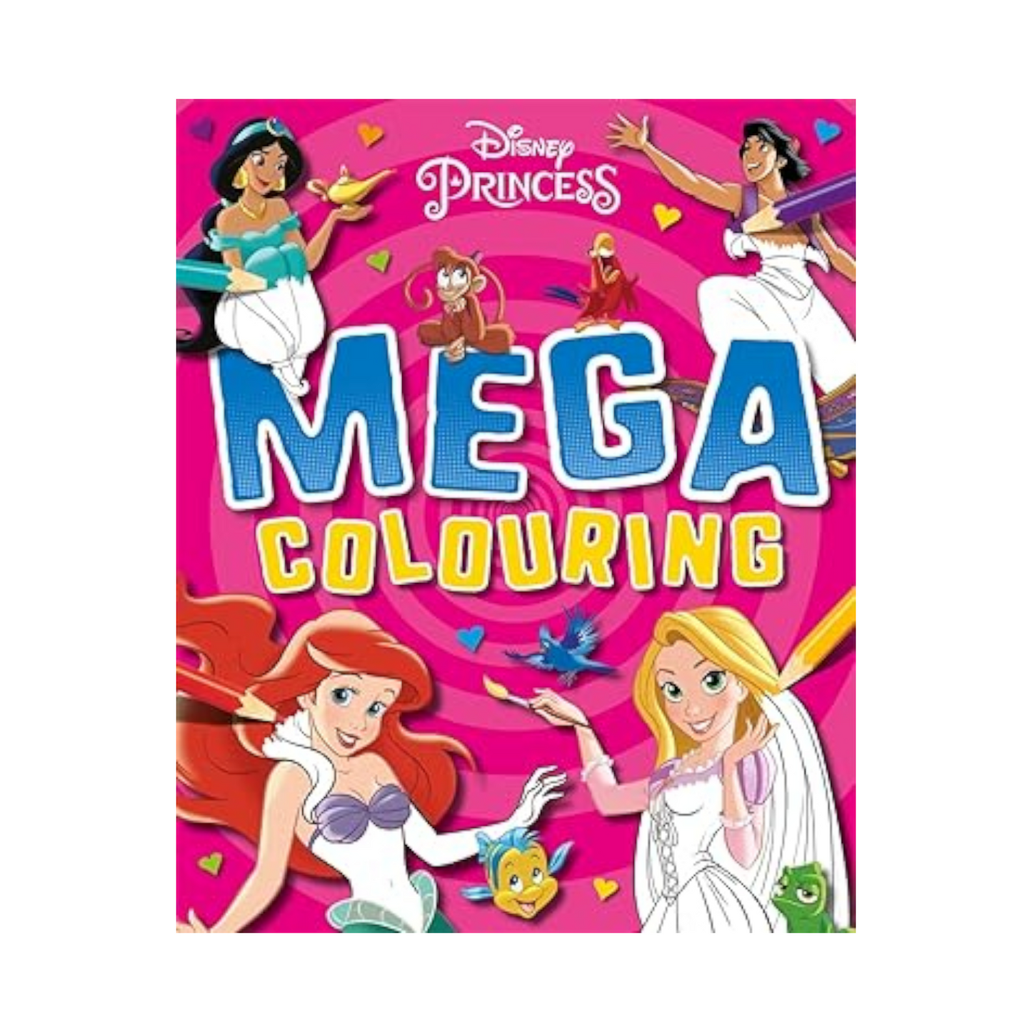 Autumn Disney Princess: Mega Colouring Paperback – Big Book,