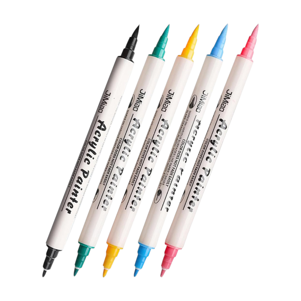 Set of 12 - 24 - 36 Acrylic Paint Pens, Metallic Colors