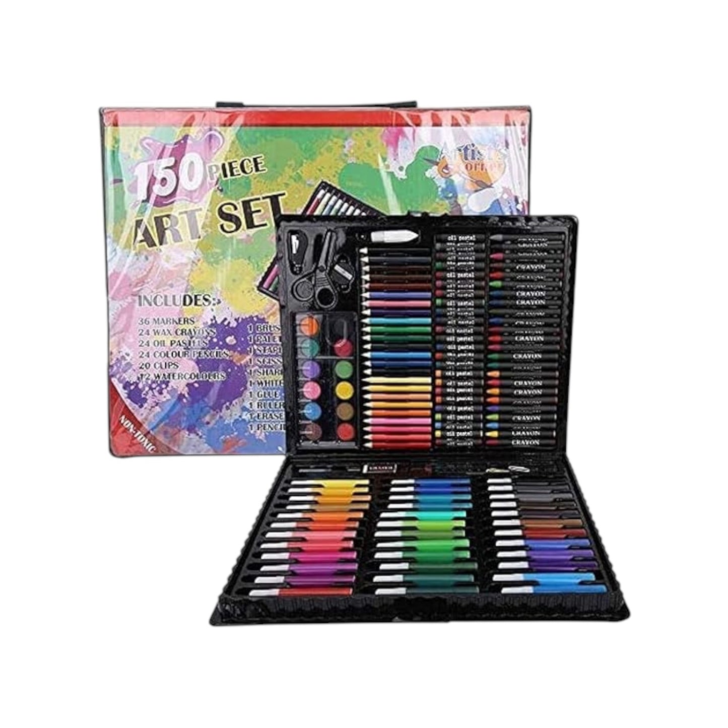 INNOVATIVE 150 Pcs Deluxe Art Set Art Supplies for Kids