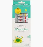Glass tubes paint set, 12 colors, 6m