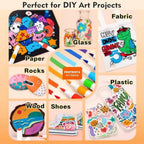 Colors Acrylic Paint Set, Acrylic Pens Waterproof Permanent Acrylic Paint Marker Kit