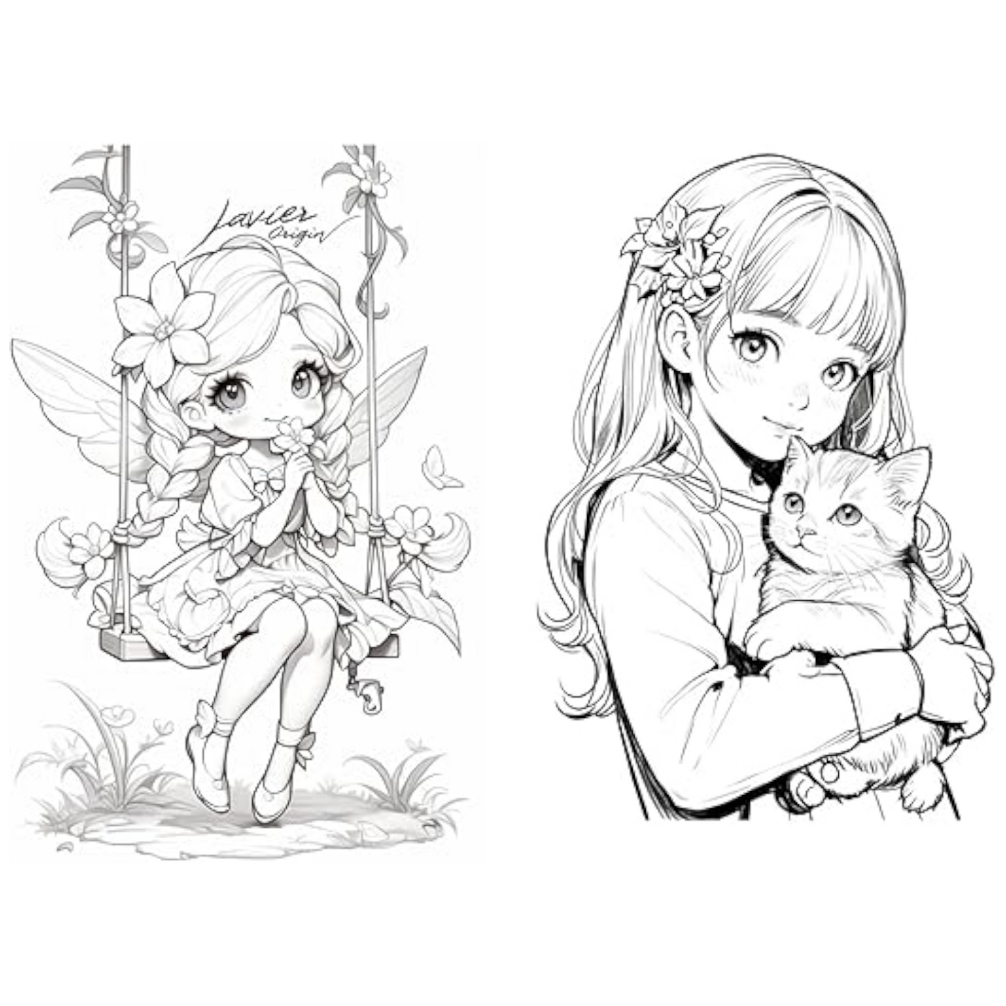 Girls Coloring Book 24 Professional Drawing