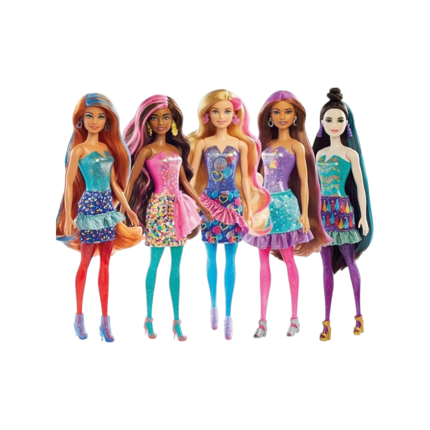 Color Reveal Doll with 7 Surprises 4 Mystery Bags