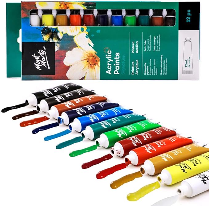 Acrylic Paints Signature 12pc x 12ml (0.4 fl.oz)