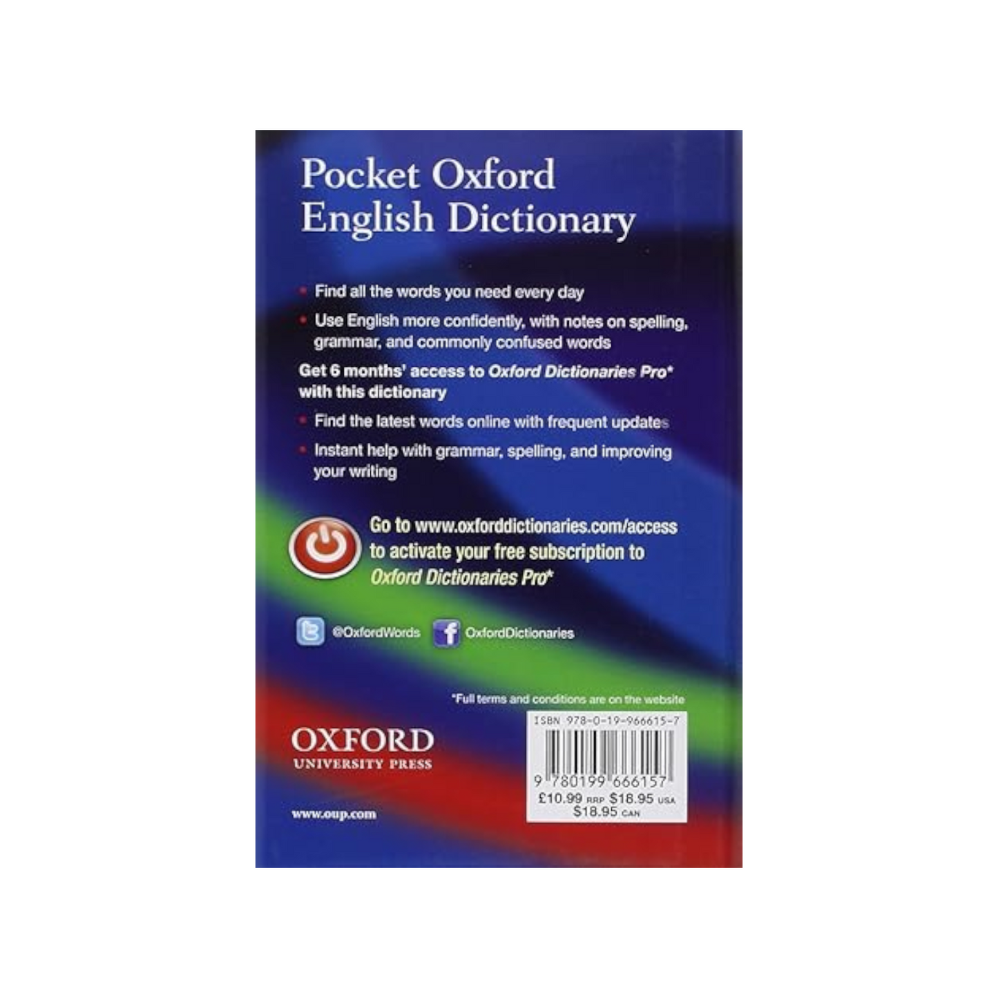 Pocket Oxford English Dictionary Hardcover – Big Book