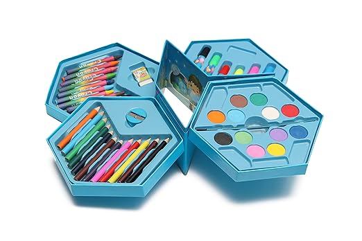 Smile Factory Color Pencil,Crayons, Water Color, Sketch Pen Art Set - (46 Pieces)