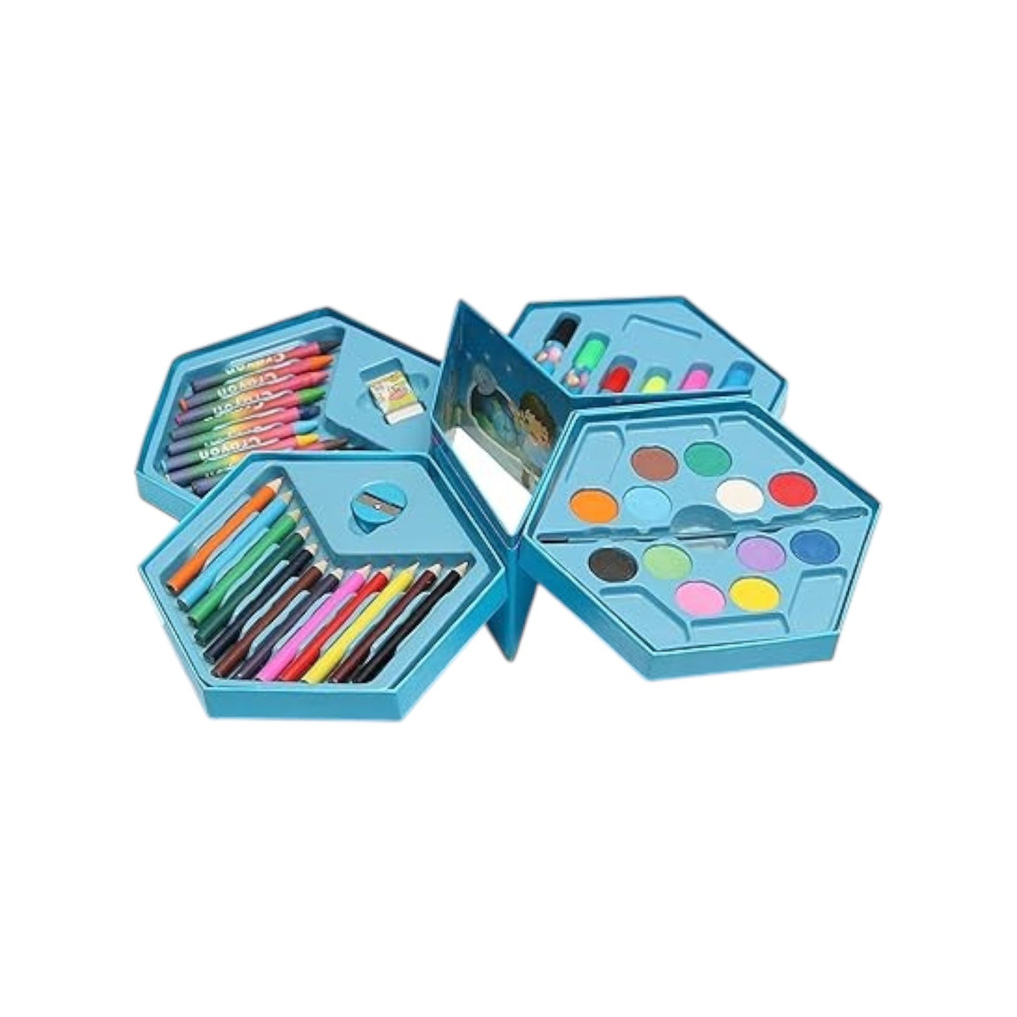 Smile Factory Color Pencil, Crayons, Water Color, Sketch Pen Art Set - (46 Pieces)