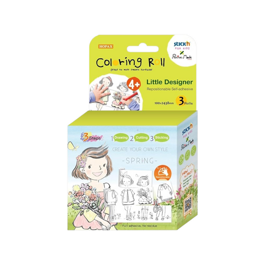 Stick'n Hopax- Little Designer Spring Coloring Roll