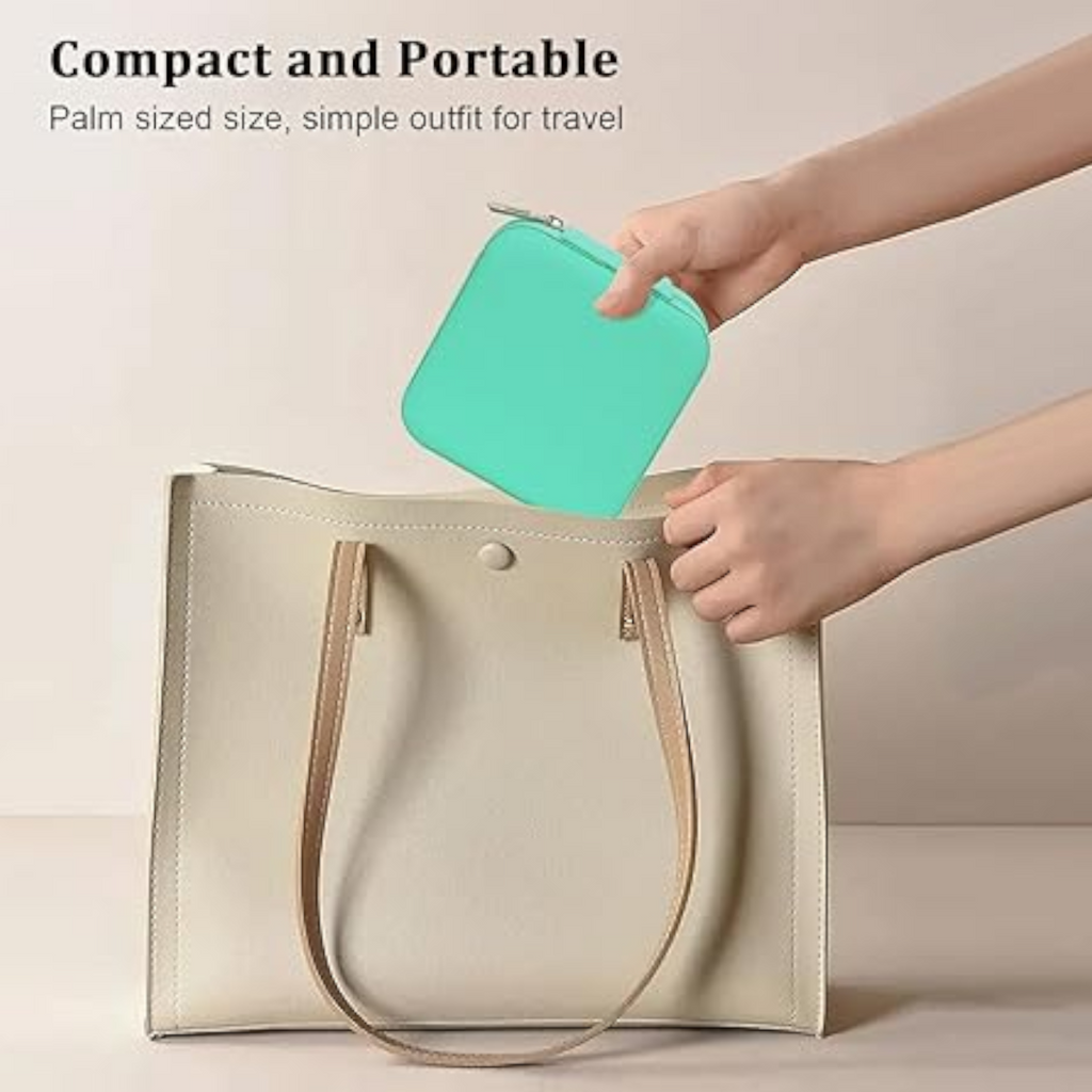 Small Travel Jewelry Organizer Box Case Earring Ring Holder for Traveling