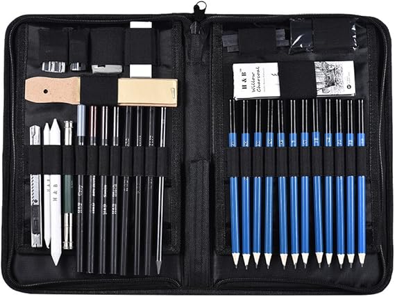 33 pcs/ Set Professional Sketching Drawing Pencils Kit