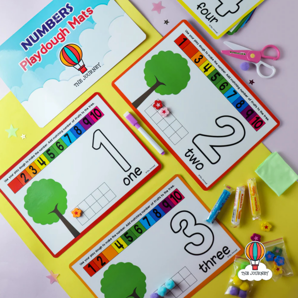 Numbers Playdough Mats