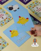 Animal Flashcards Set (4 Languages)
