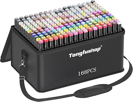 Markers Brush Dual Tip Brush & Chisel Tip Art Marker