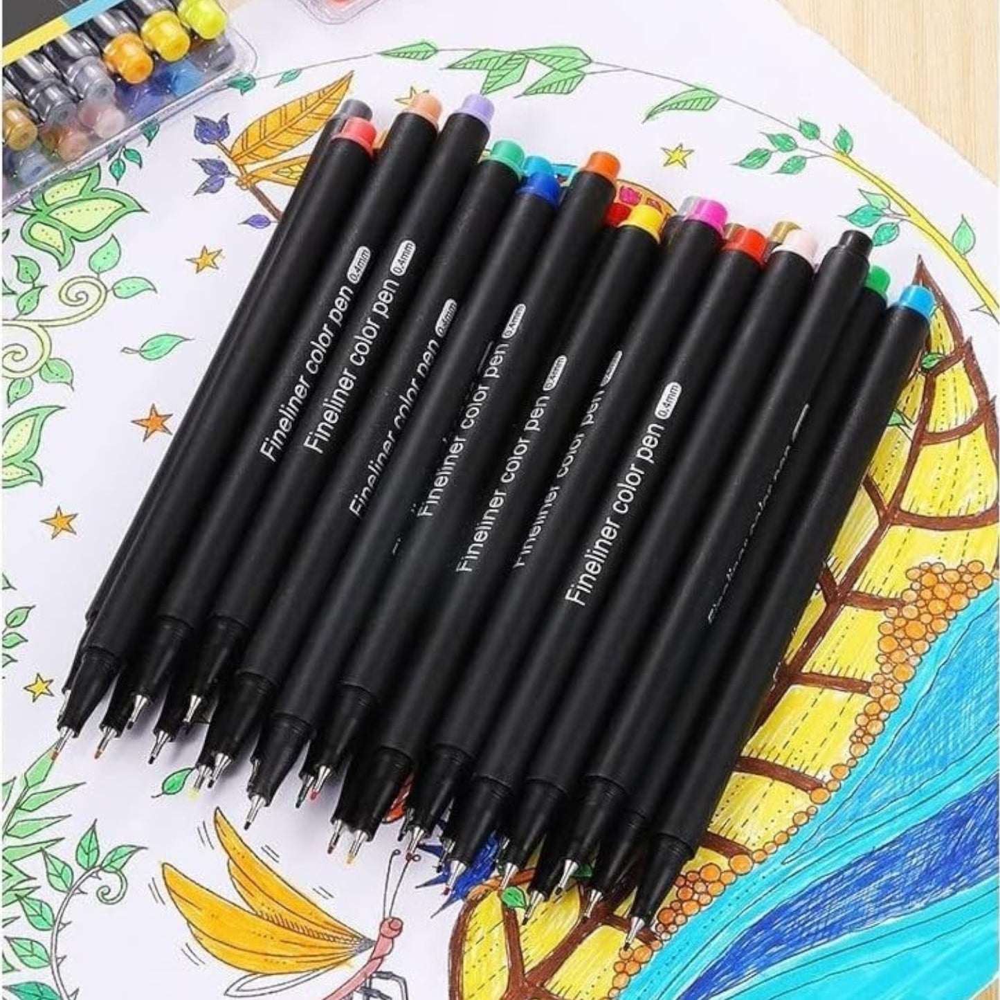 Fineliner Color Pen Set 0.4mm 12 & 24 Pens