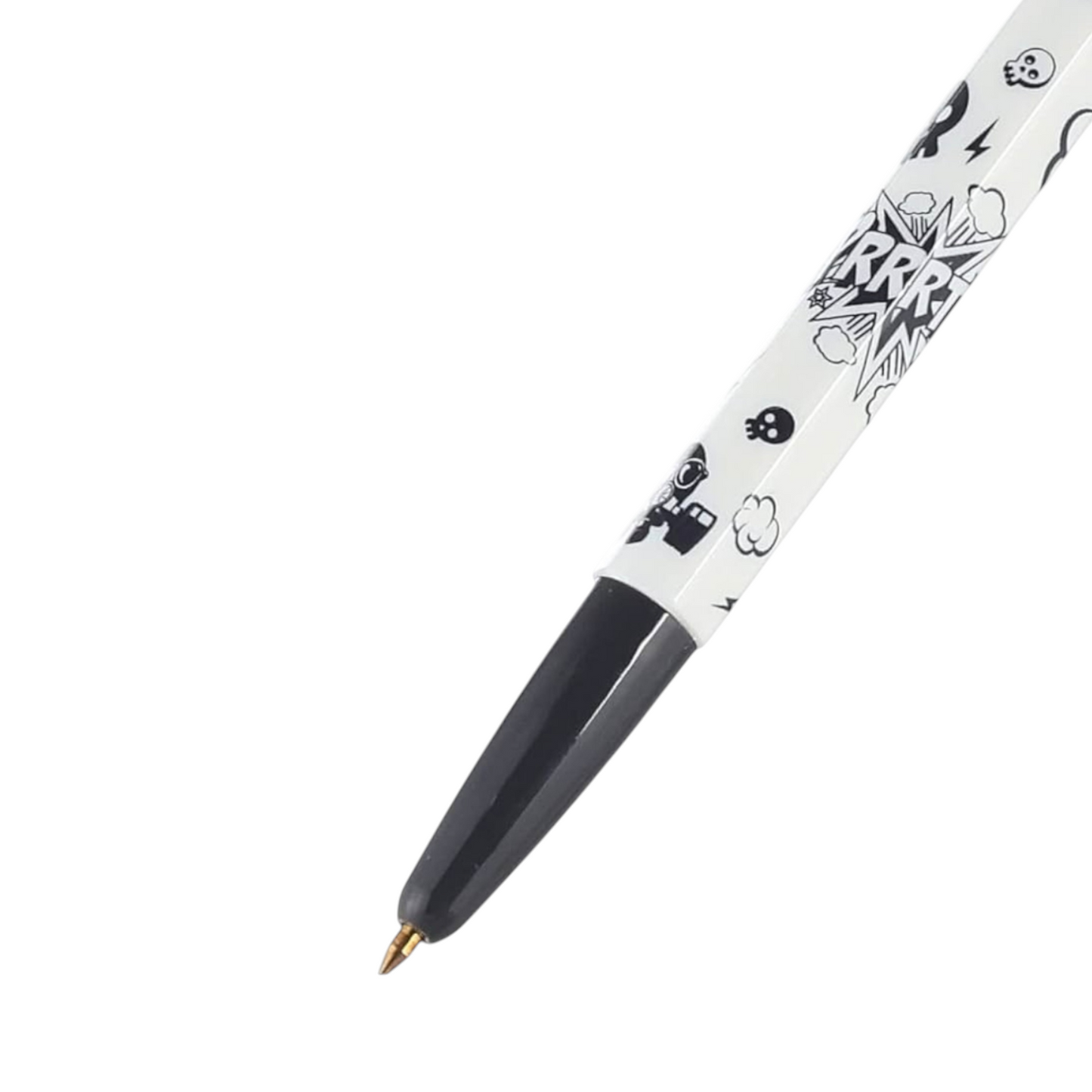 Ballpoint pen 0.5 mm Cartoon - Black/White