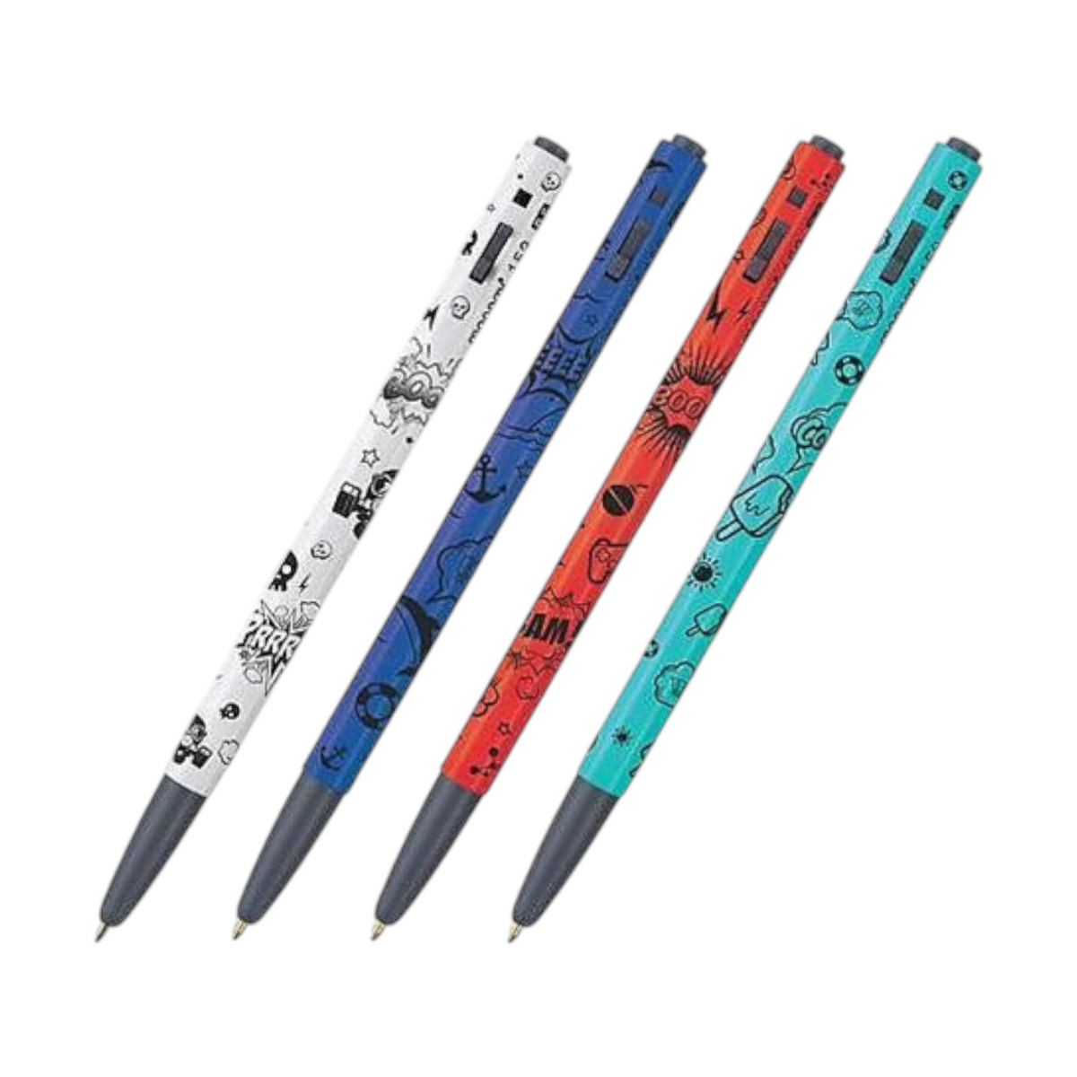 Monami Oil pen 153 cartoon 0.5mm Red