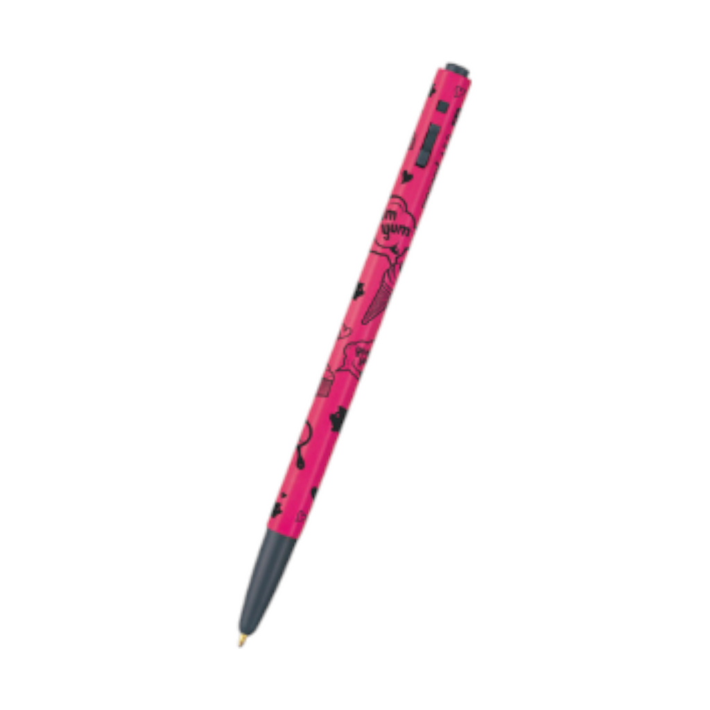 Monami Oil pen 153 cartoon 0.5mm Red