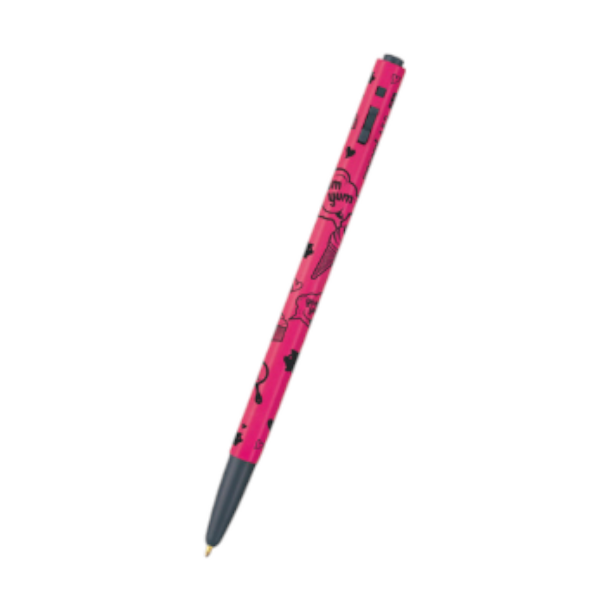 Monami Oil pen 153 cartoon 0.5mm Red