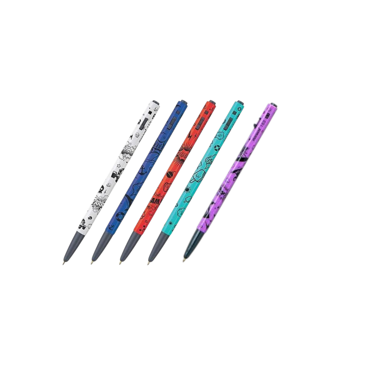 Monami Oil pen 153 cartoon 0.5mm Purple