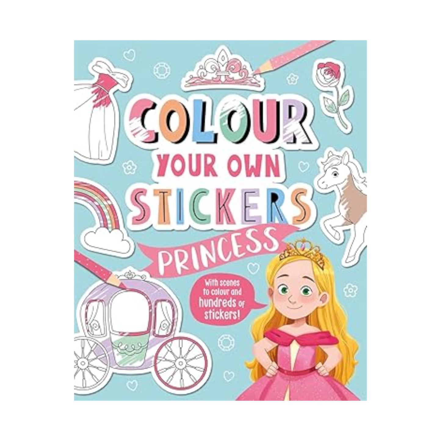 Color Your Own Stickers: Princess