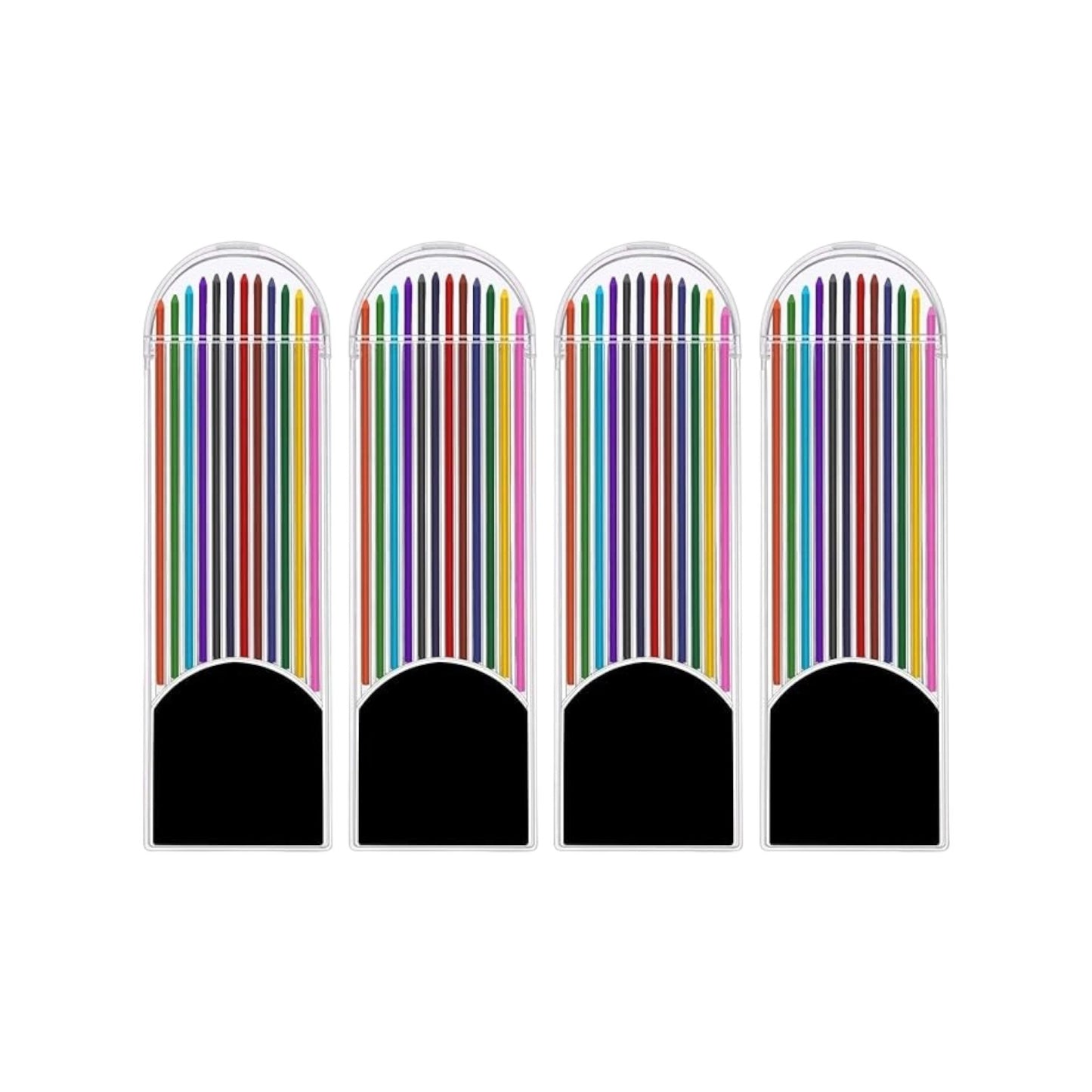 4 Boxes 2.0 X 90Mm Mechanical Pencil Lead 12 Colors Pencil Refill