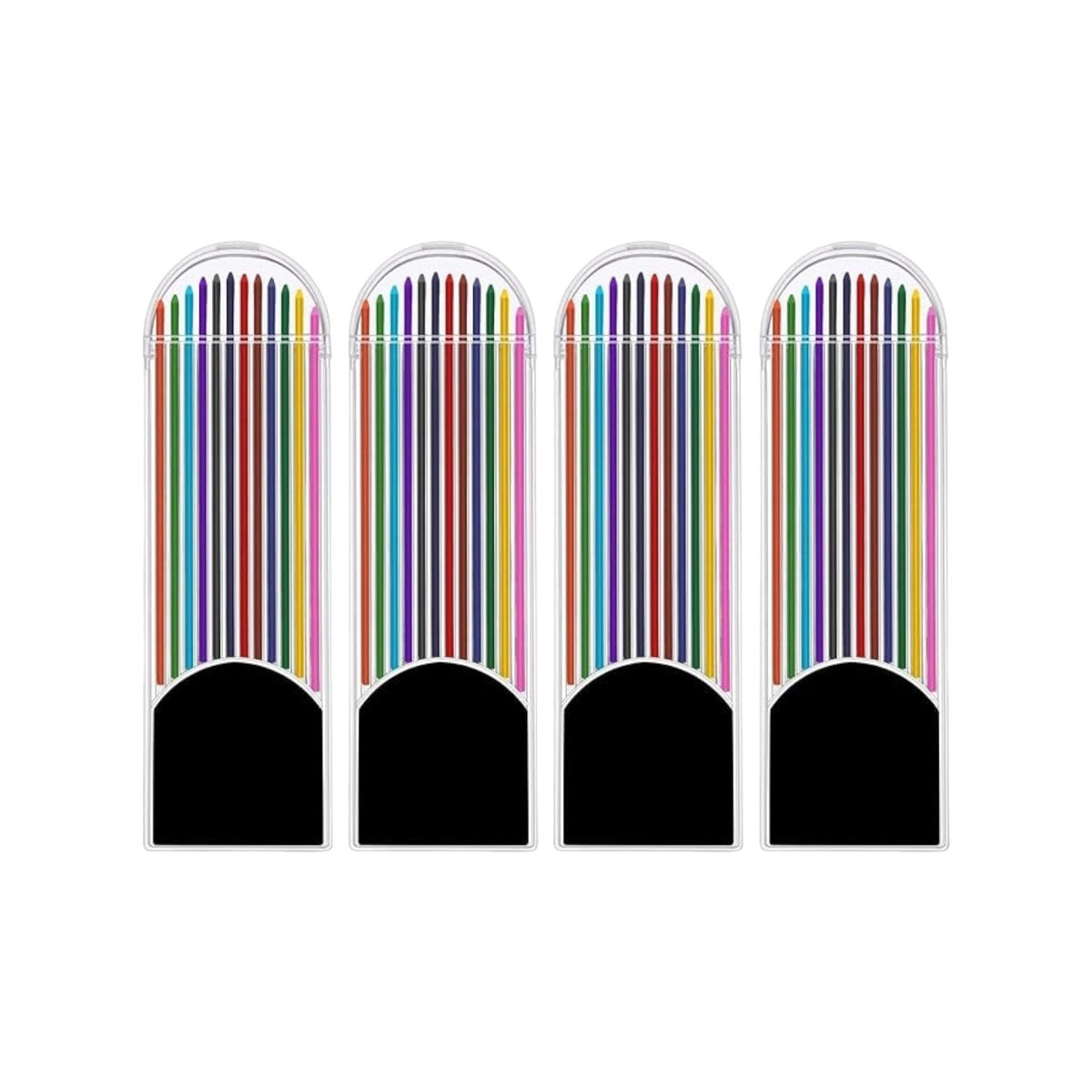 4 Boxes 2.0 X 90Mm Mechanical Pencil Lead 12 Colors Pencil Refill