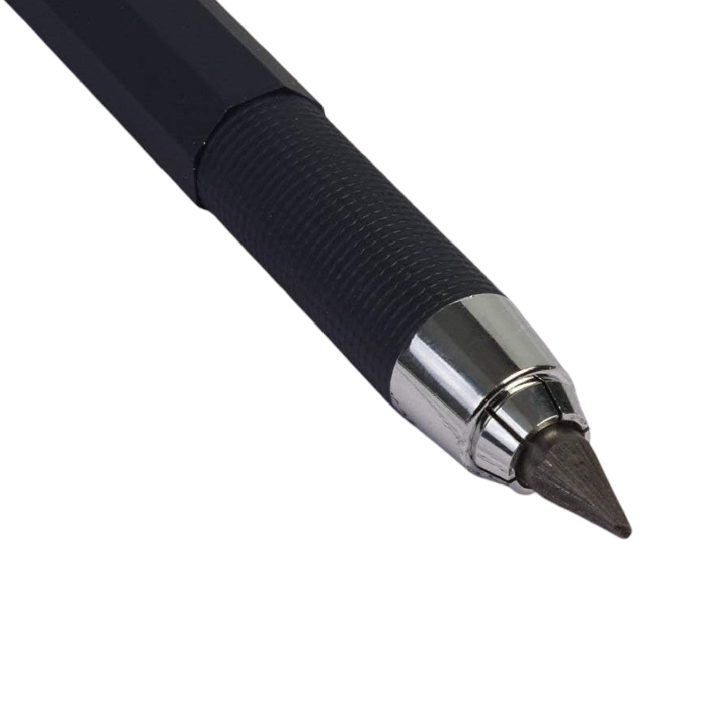 Set of 1PCS 4 IN 1 Mechanical Pencil with Clutch Mechanism for 2B, 4B, 6B, 8B Leads + 6 Lead Refills (4B/5.6mm)